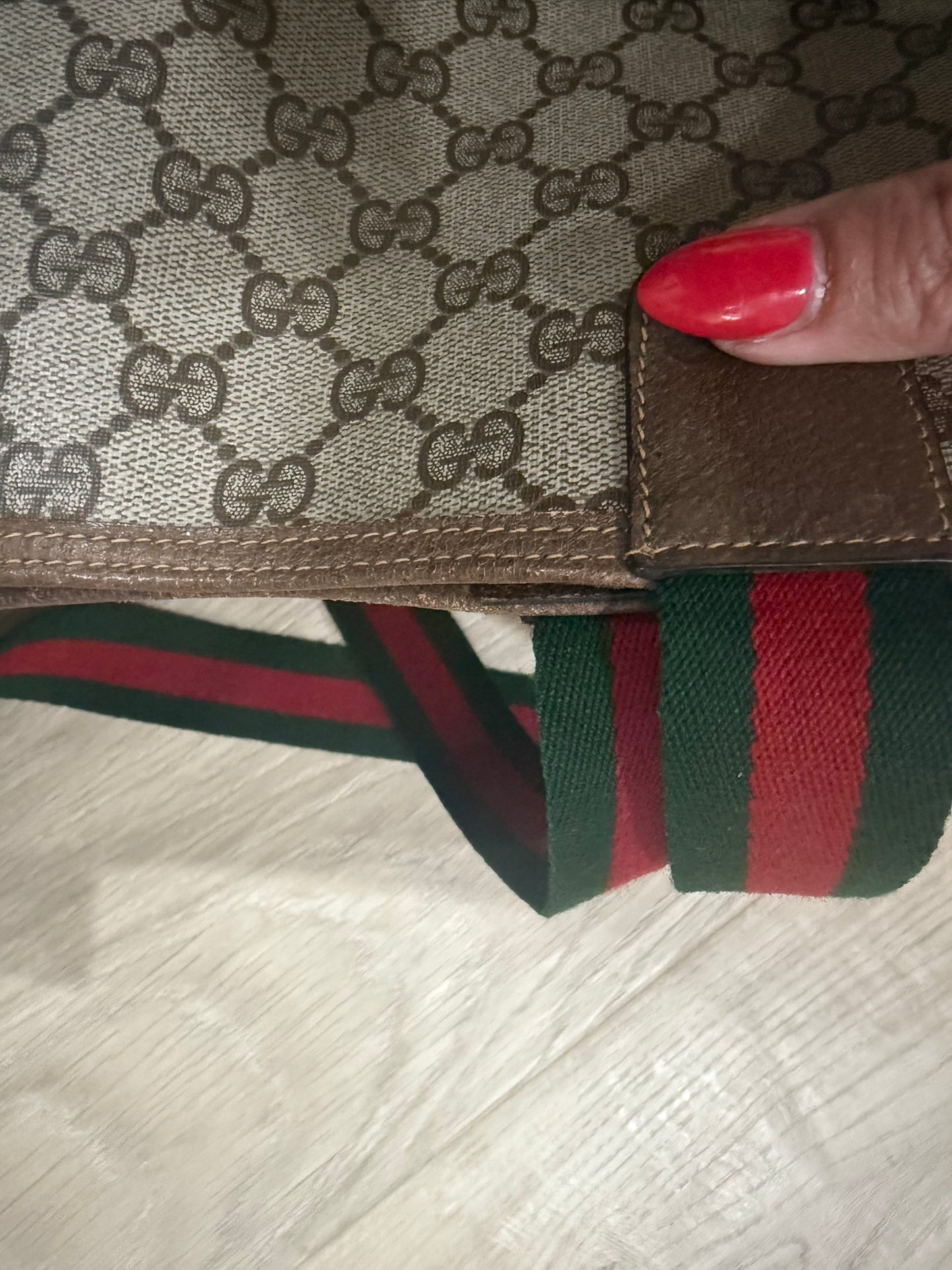 Gucci GG Sherry Line Tote, Vintage, Amazing Condition