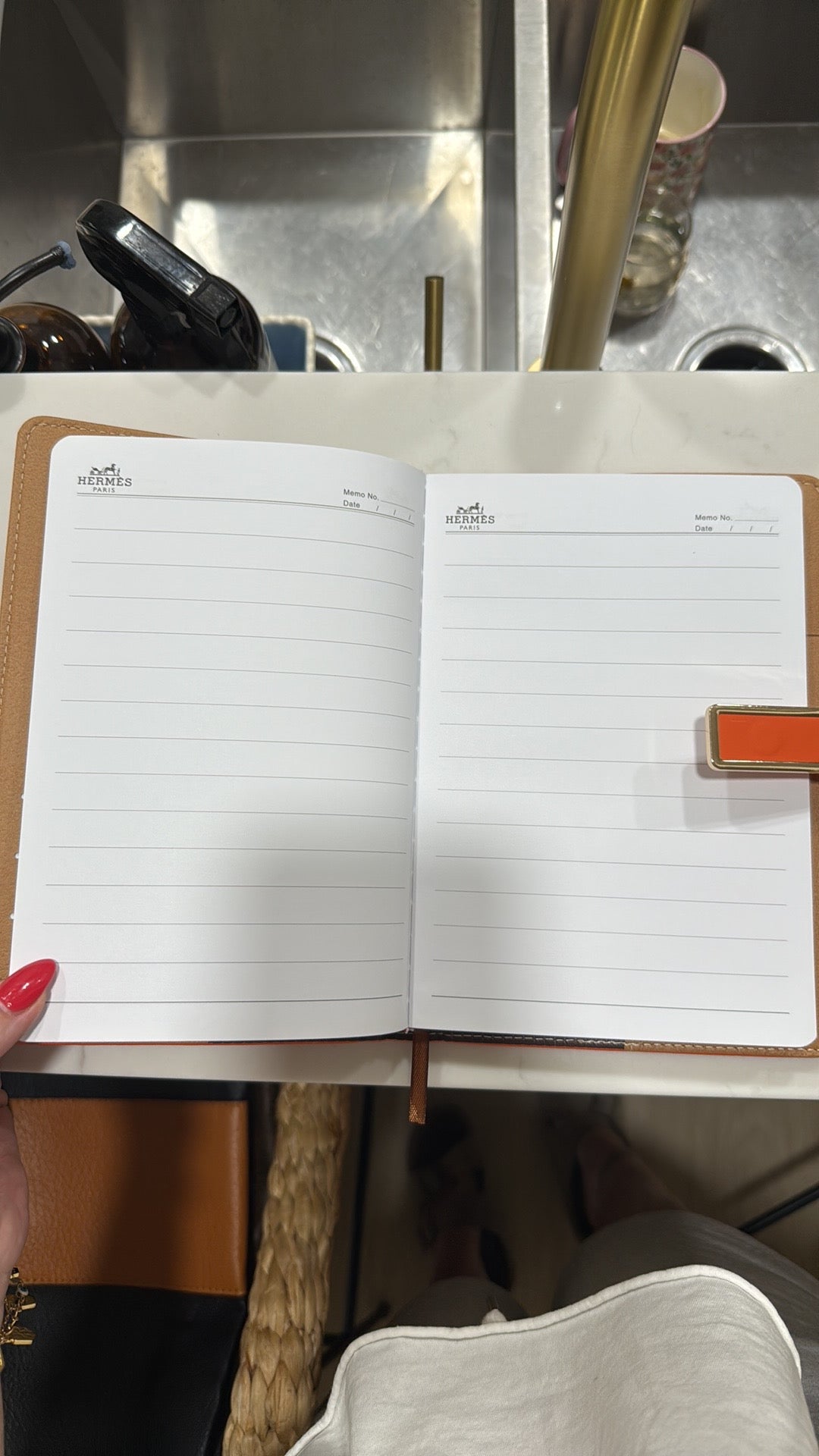 Hermès Novelty VIP Notebook/Agenda Cover Orange Rare, Authentic GWP