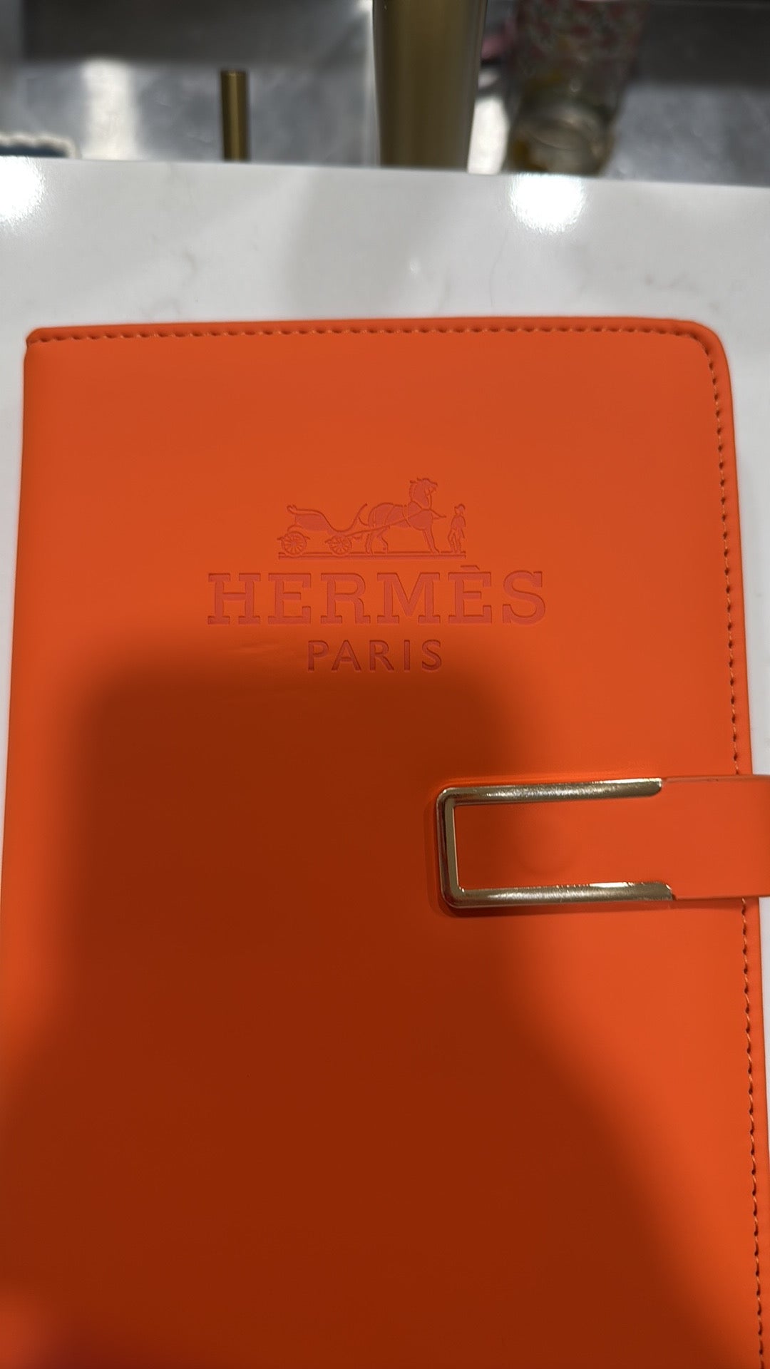 Hermès Novelty VIP Notebook/Agenda Cover Orange Rare, Authentic GWP