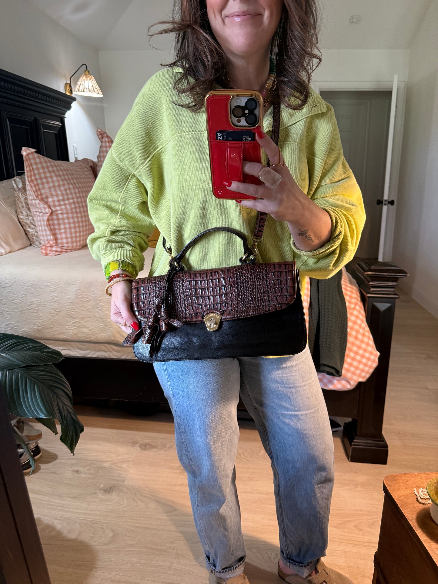 Authentic Brahmin Amata Satchel – Lady Tuscan + Rises Melbourne