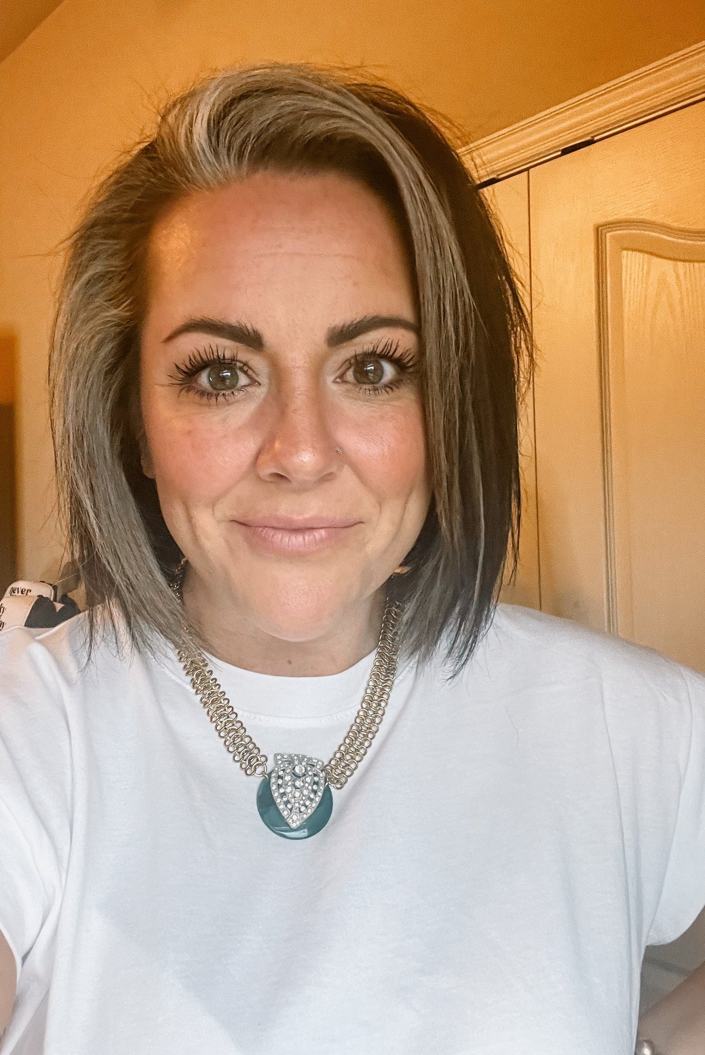 VINTAGE BROOCH UP-CYCLED NECKLACE