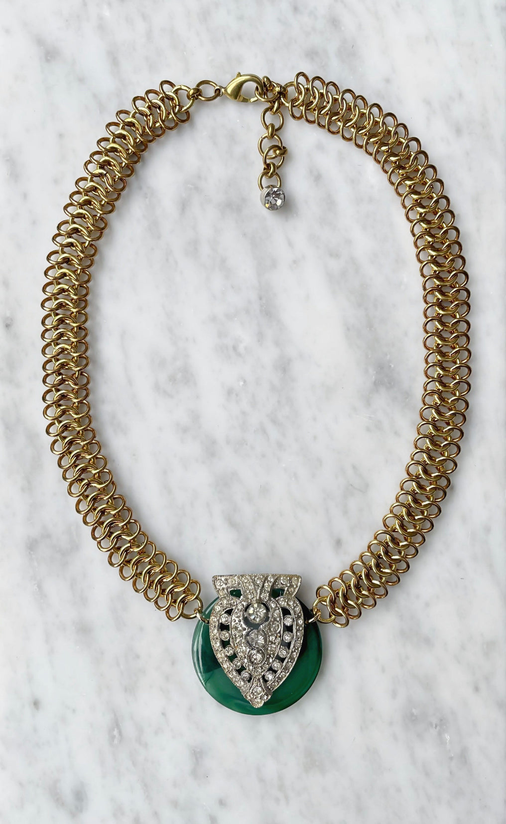 VINTAGE BROOCH UP-CYCLED NECKLACE