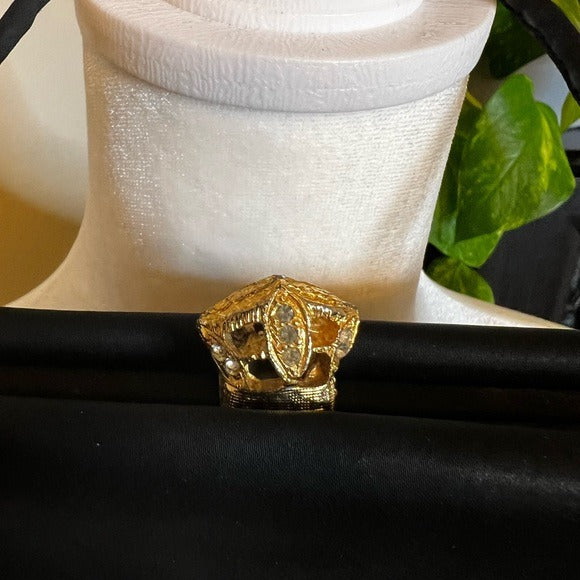 Vintage "After Five" Black Satin Bag