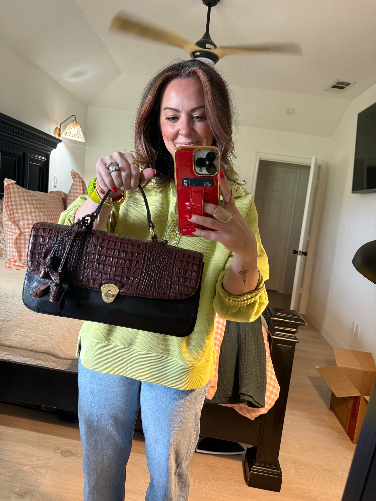 Authentic Brahmin Amata Satchel – Lady Tuscan + Rises Melbourne