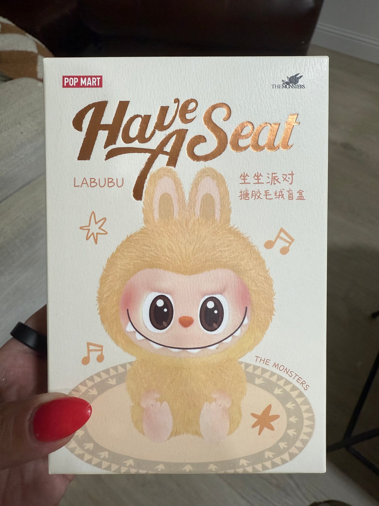 Authentic Have A Seat Labubu, Unopened, Pop Mart Blind Box, Guaranteed