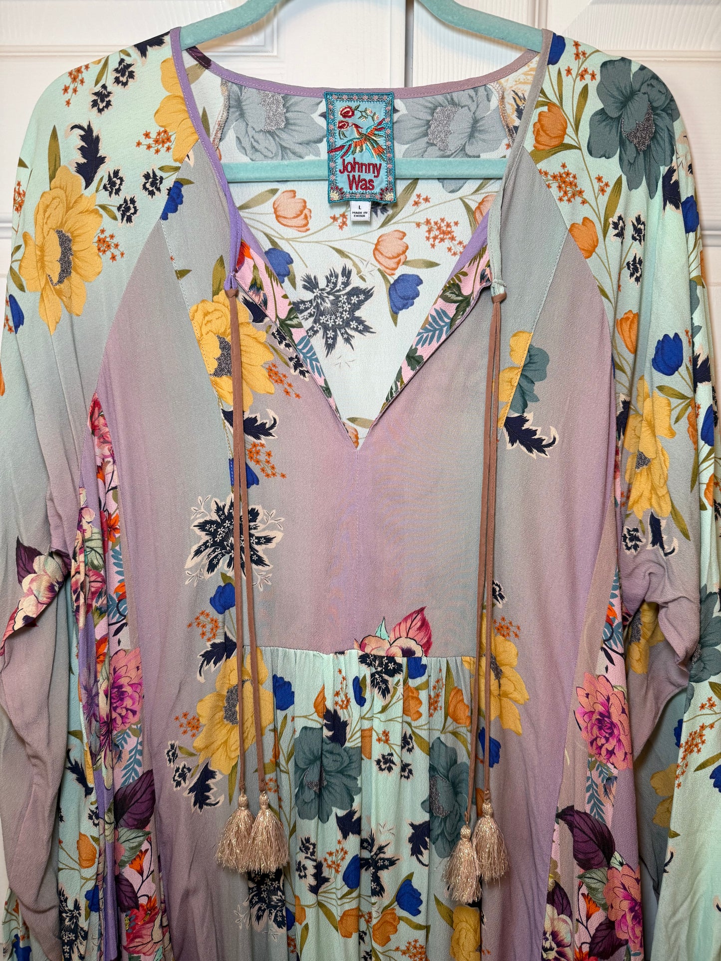 Johnny Was Floral Maxi Dress, Authentic, Sz L