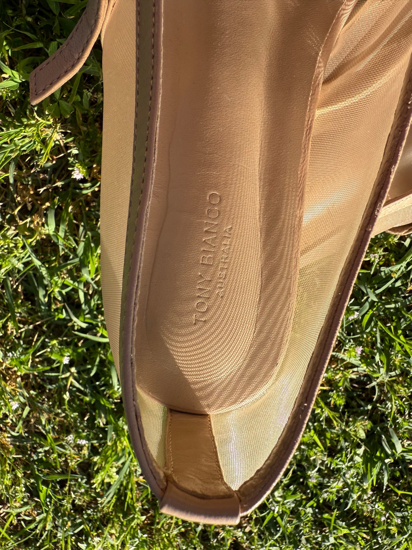 Tony Bianco Melany Flat – Skin Nude Leather