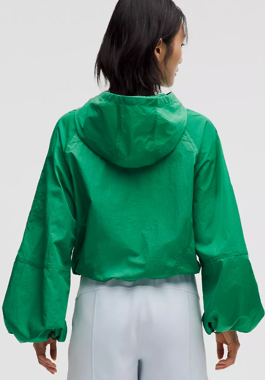 Scuba Cropped Anorak - Raceway Green