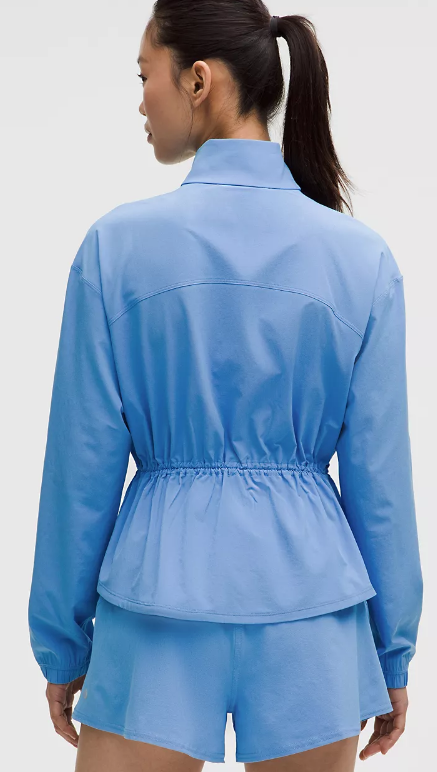 UV-Protective Cinch-Waist Running Jacket - Pool Party
