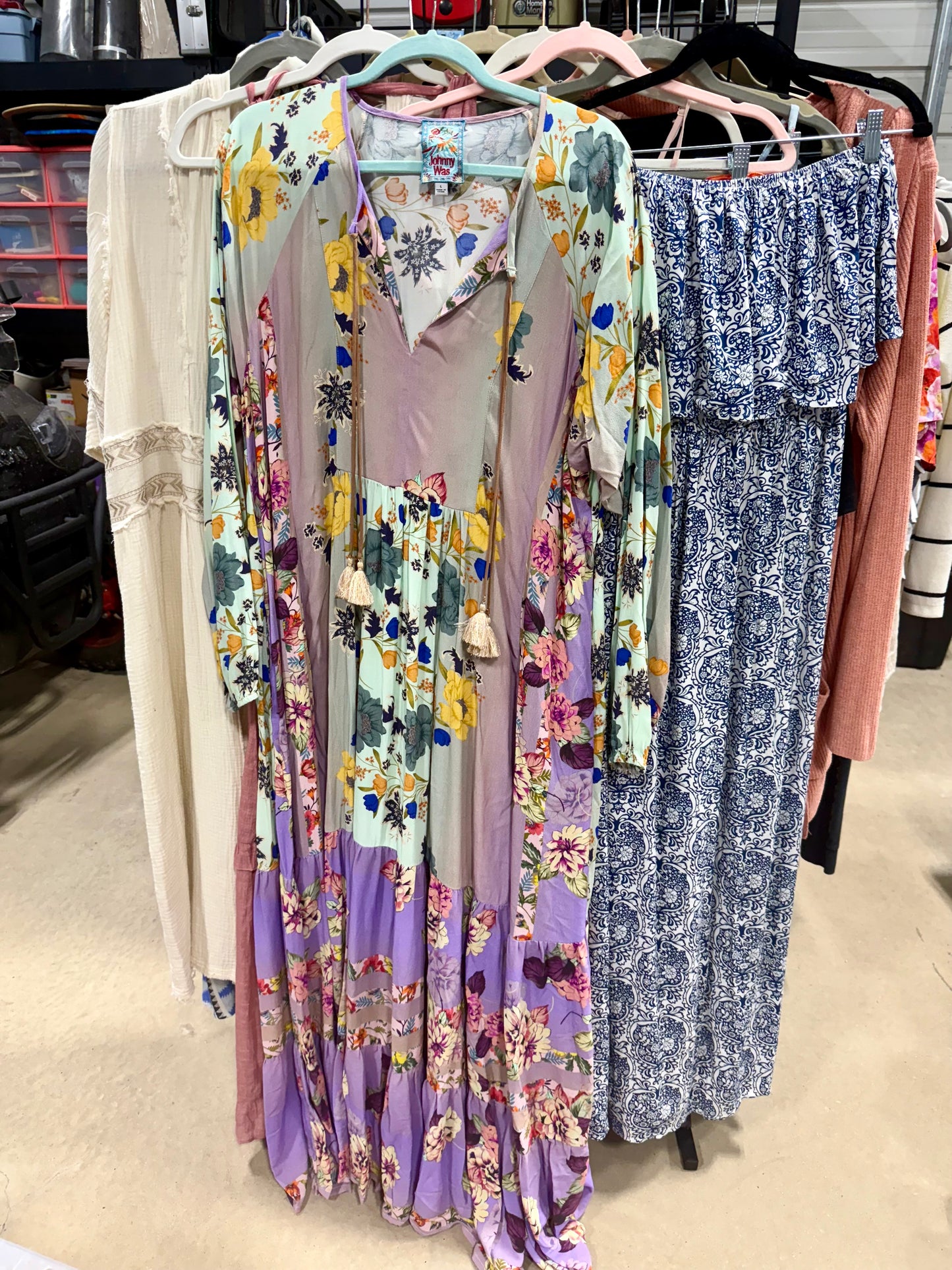 Johnny Was Floral Maxi Dress, Authentic, Sz L