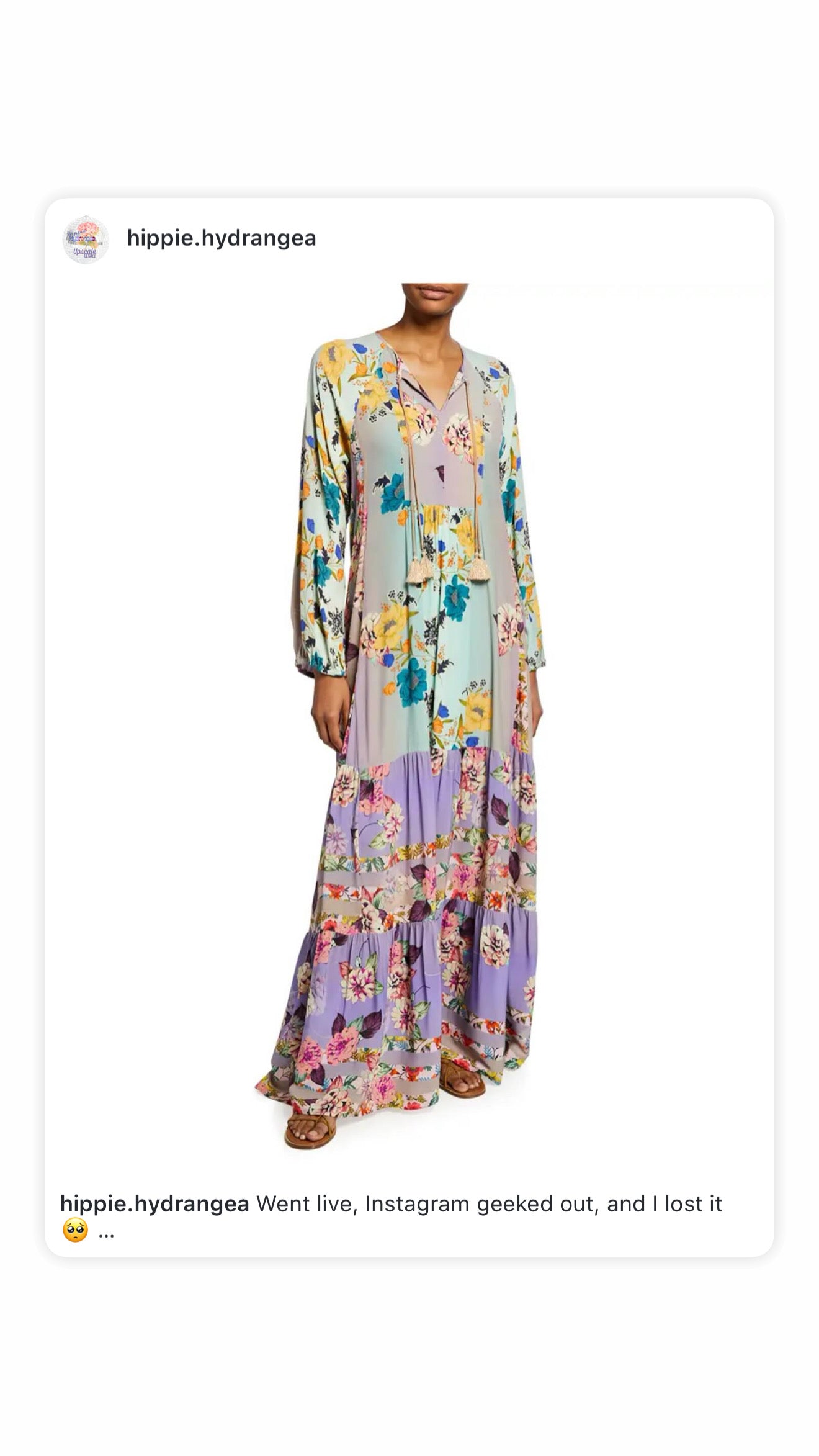 Johnny Was Floral Maxi Dress, Authentic, Sz L