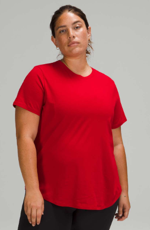 Lululemon Love Crew Short Sleeve T-Shirt - Dark Red