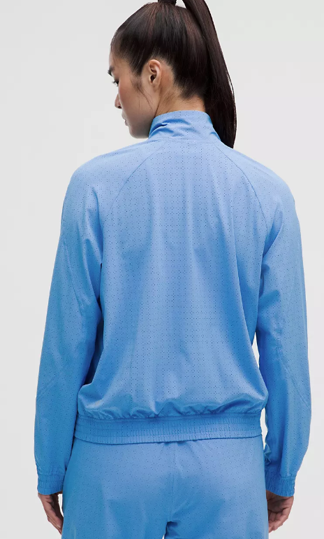 Adapted State Perforated Track Jacket - Pool Party