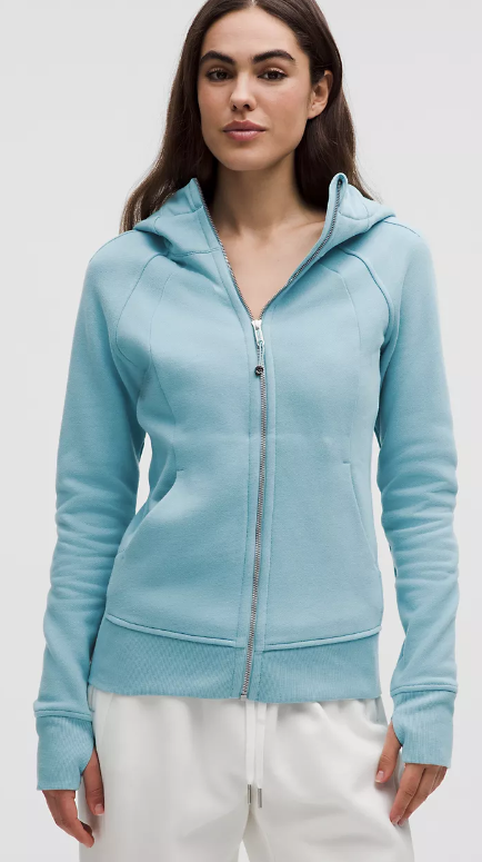 Scuba Full-Zip Hoodie - Washed Blue