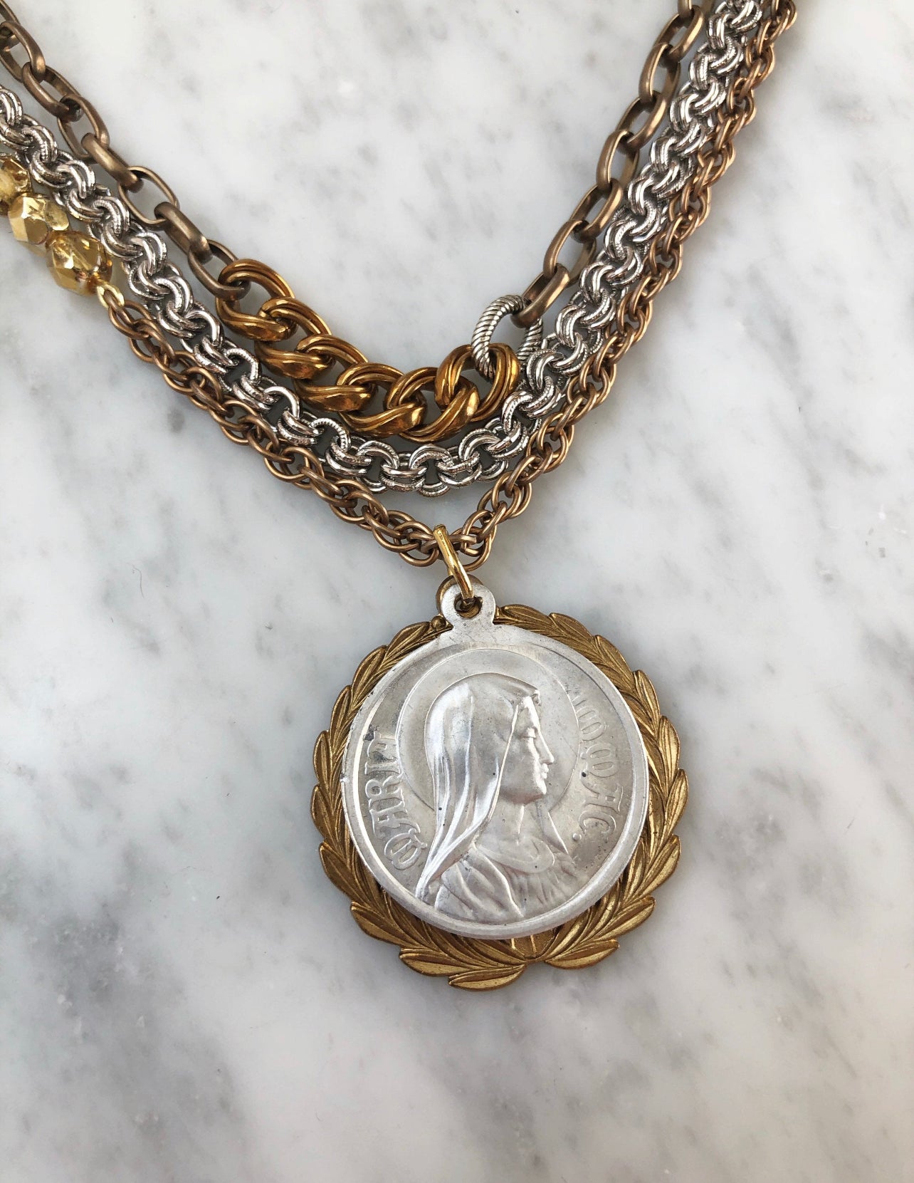 VINTAGE UP-CYCLED COIN NECKLACE